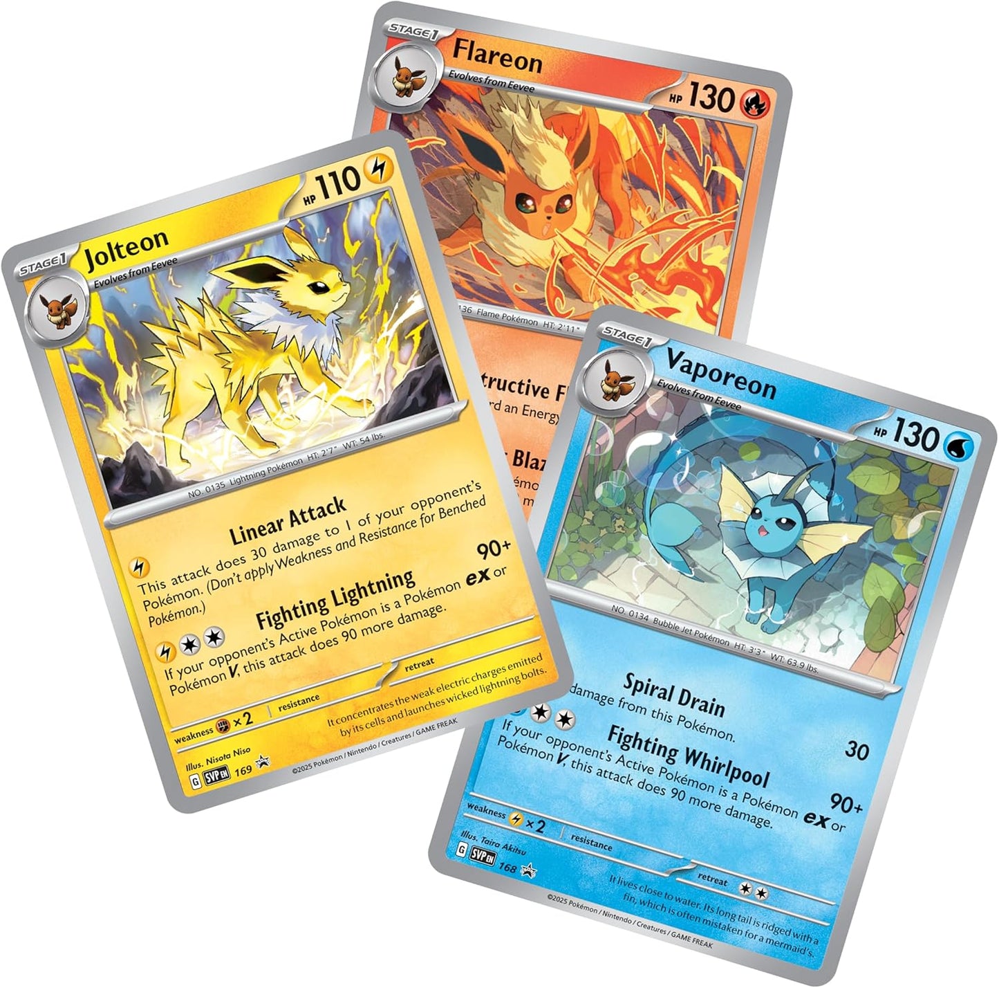 Pokémon TCG: Scarlet & Violet—Prismatic Evolutions Poster Collection (3 booster packs & 3 Foil Promo Cards)