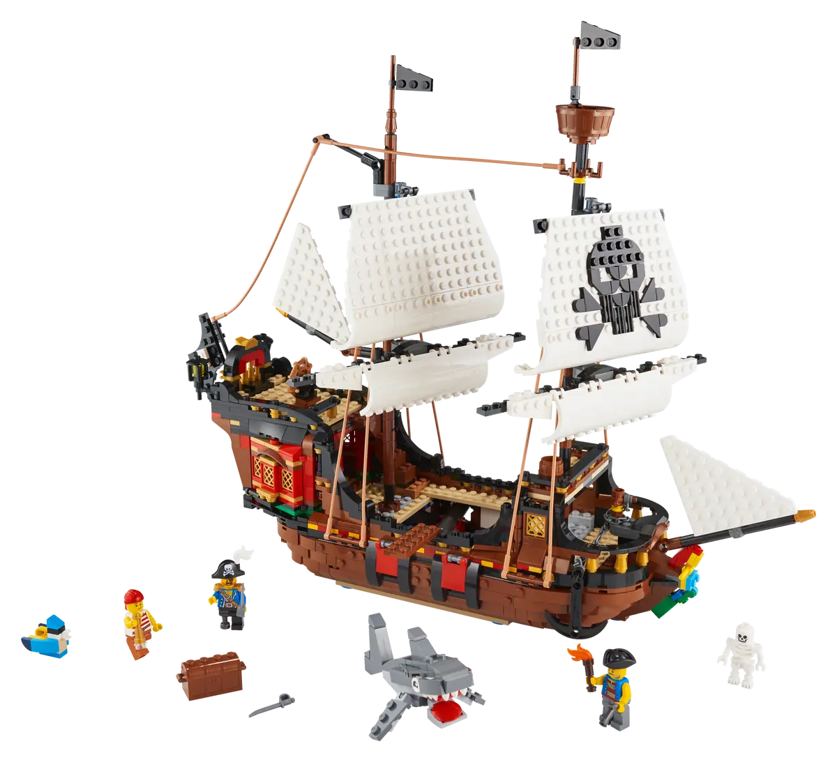 LEGO 31109 Creator 3in1 Pirate Ship Toy with Inn & Skull Island