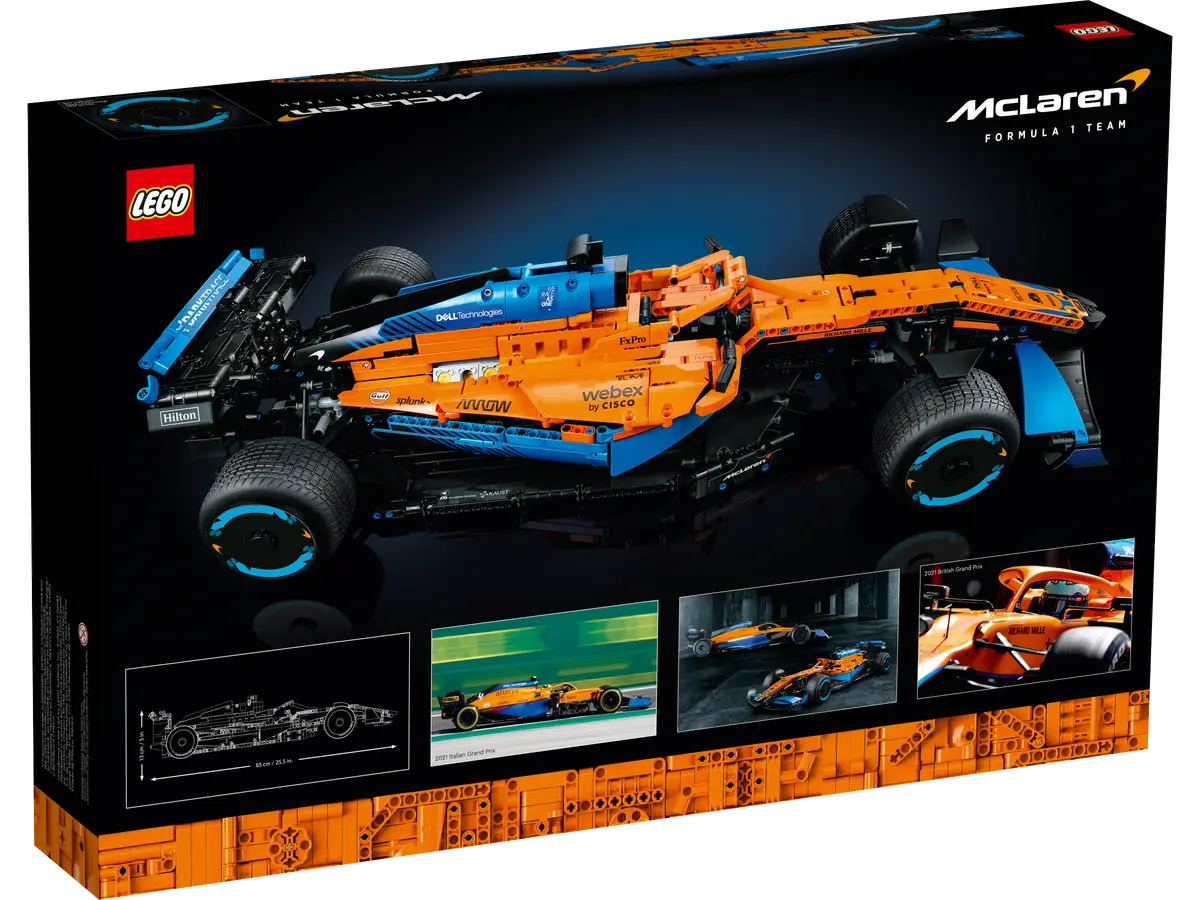 LEGO 42141 Technic McLaren Formula 1 2022 Replica Race Car Model