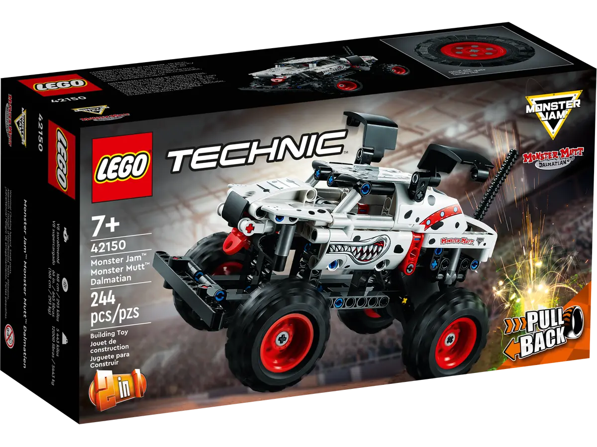 LEGO Technic Monster Jam Monster Truck, 2in1 Pull Back Racing 42150