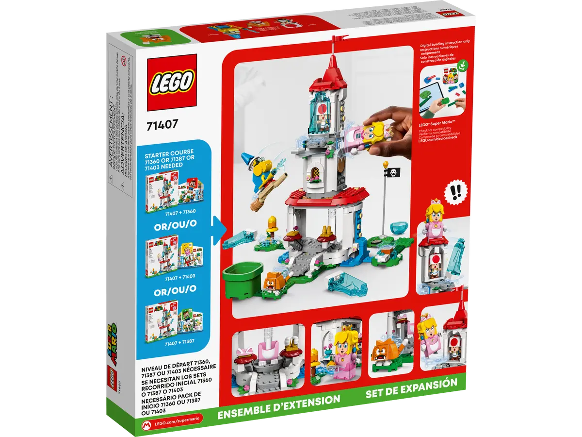 LEGO 71407 Super Mario Cat Peach Suit and Frozen Tower