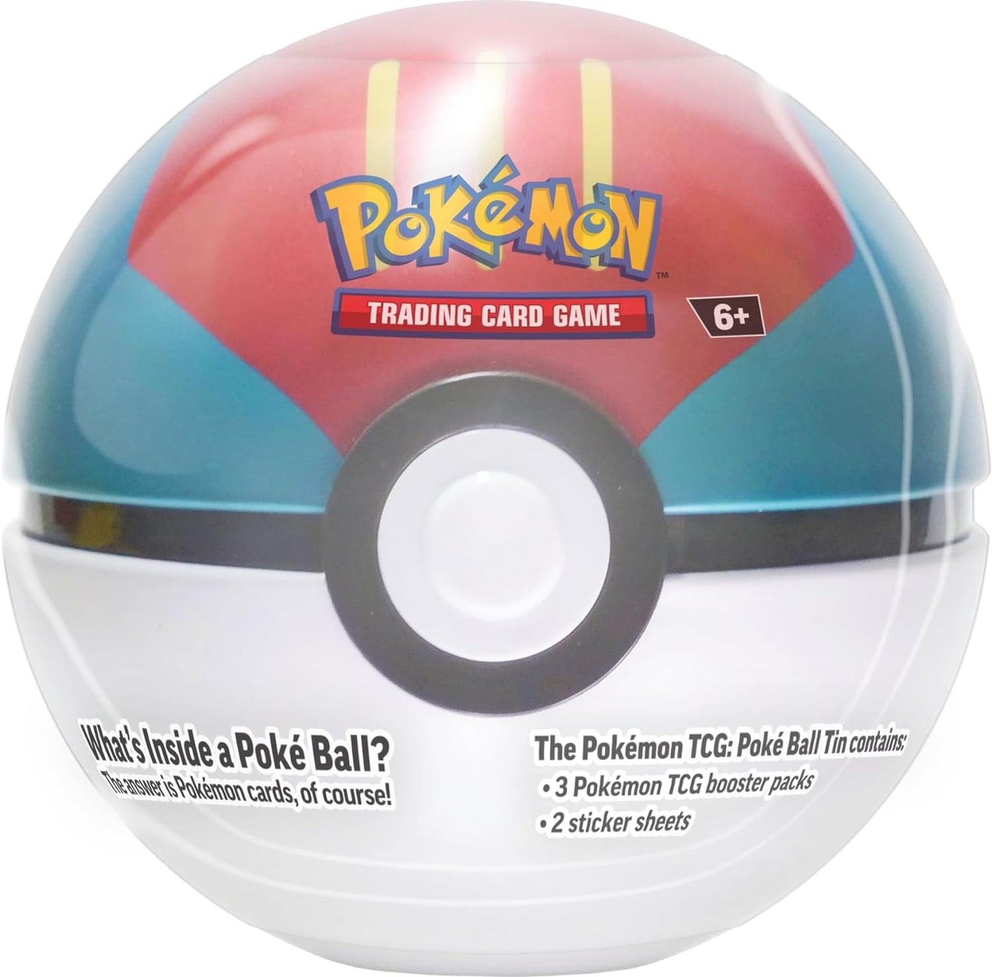 Pokémon TCG: Poké Ball Tin 3 Booster Packs (1 random colour supplied)