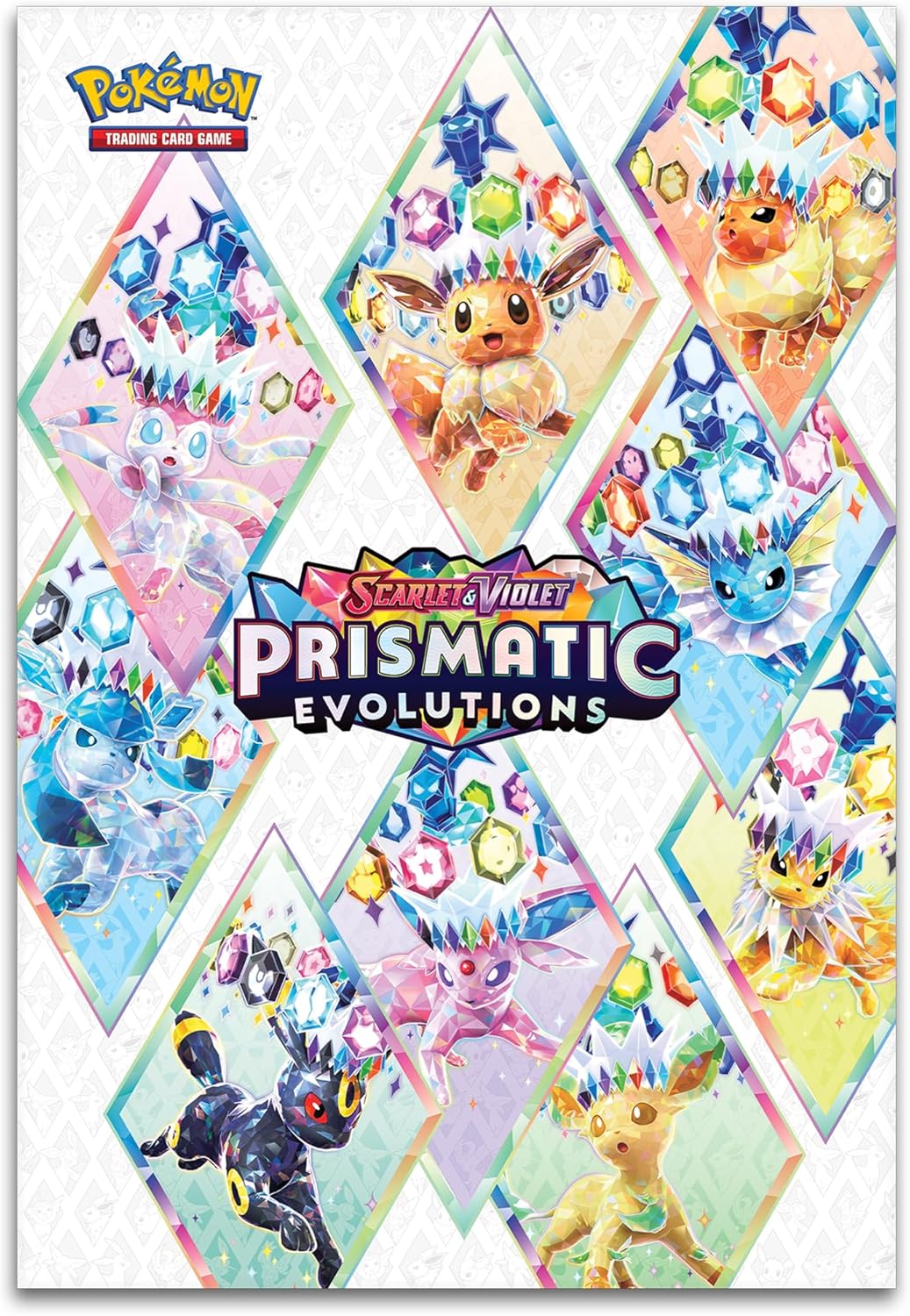Pokémon TCG: Scarlet & Violet—Prismatic Evolutions Poster Collection (3 booster packs & 3 Foil Promo Cards)